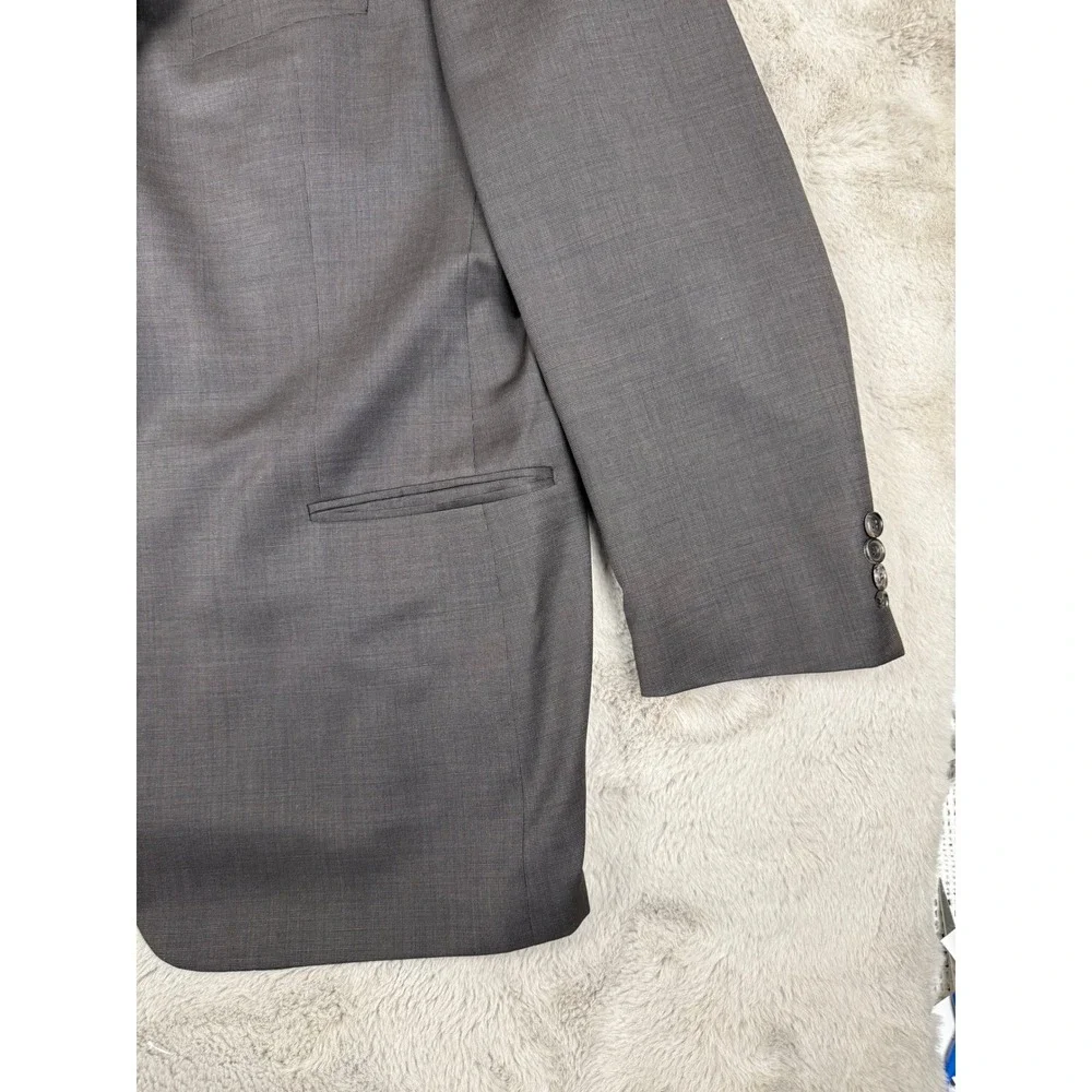 Hugo Boss Virgin Wool Blazer Sport Coat Business Casual Gray 46R (see‎ all pics)